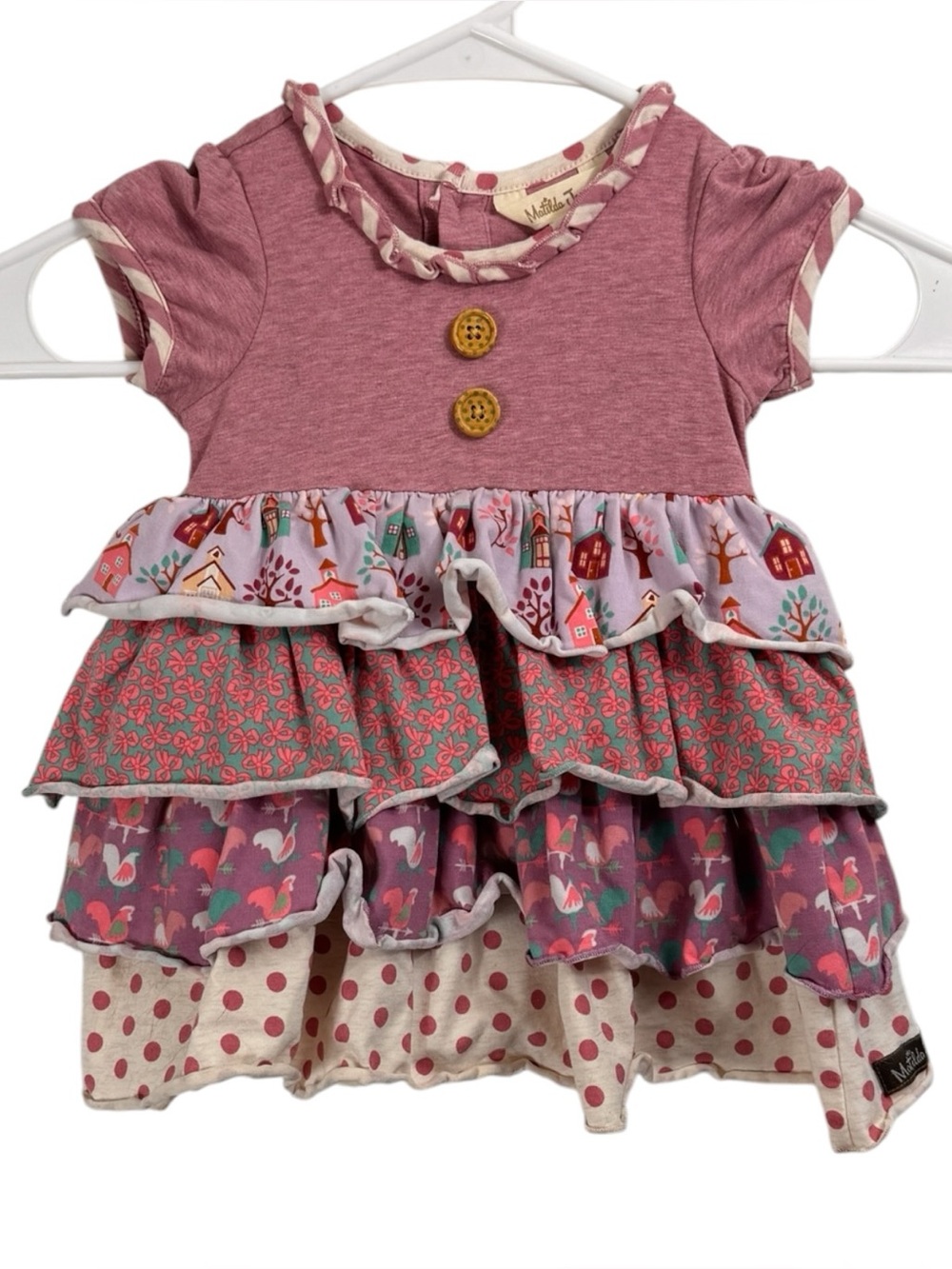 Matilda Jane Dreams Come True Layered Tiered Bubble Dress Size 12-18 Months